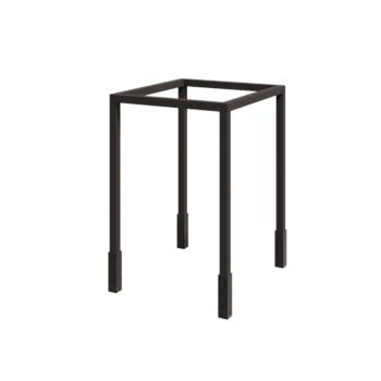 Steel pergola - Square - 224 x 200 x 230 cm - RAL7016 matt (anthracite grey) - With concrete base