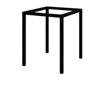 Steel pergola - Square - 224 x 200 x 230 cm - RAL9005 matt (black) - Without concrete base