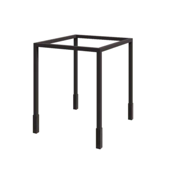 Steel pergola - Square - 274 x 250 x 230 cm - RAL7016 matt (anthracite grey) - With concrete base