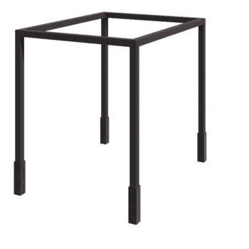 Steel pergola - Square - 324 x 300 x 230 cm - Other RAL colour - With concrete base