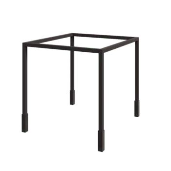 Steel pergola - Square - 324 x 300 x 230 cm - RAL7016 matt (anthracite grey) - With concrete base