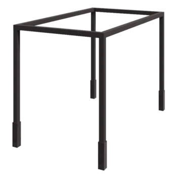 Steel pergola - Square - 424 x 250 x 230 cm - Other RAL colour - With concrete base