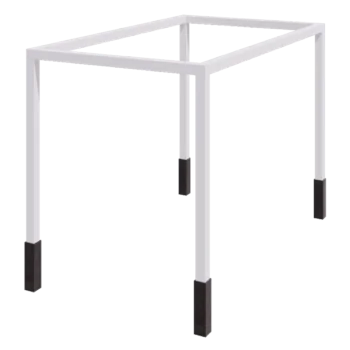 Steel pergola - Rectangle - 424 x 250 x 230 cm - RAL9005 matt (white) - With concrete base