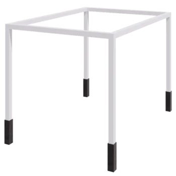 Steel pergola - Rectangle - 424 x 300 x 230 cm - RAL9005 matt (white) - With concrete base