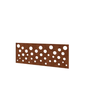 Corten steel fence H - Panel B - 120 x 47,5 cm