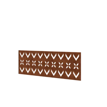 Corten steel fence H - Panel V - 120 x 47,5 cm