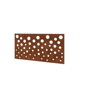 Corten steel fence H - Panel B - 120 x 63,3 cm