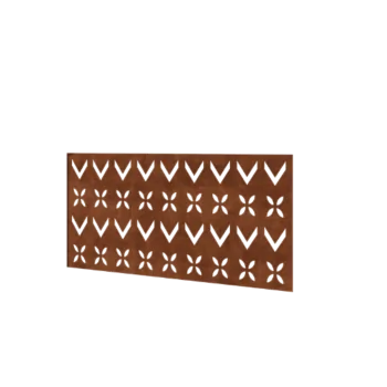 Corten steel fence H - Panel V - 120 x 63,3 cm