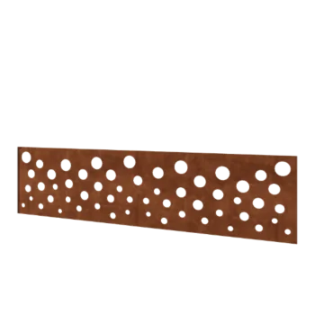Corten steel fence H - Panel B - 180 x 47,5 cm