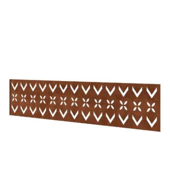 Corten steel fence H - Panel V - 180 x 47,5 cm