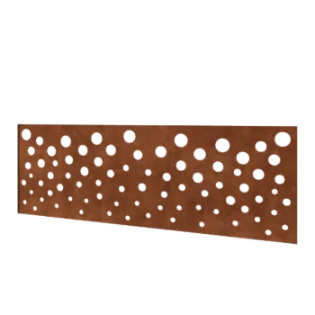 Corten steel fence H - Panel B - 180 x 63,3 cm