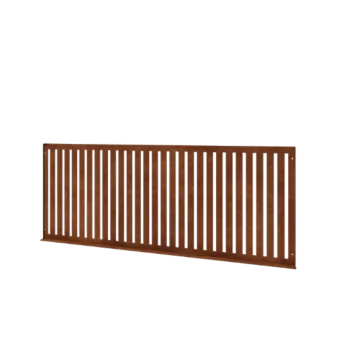 Corten steel decorative fencing S - Panel - 149 x 3 x 60 cm