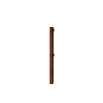 Corten steel decorative fencing - End post - 110 cm