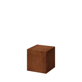 Corten steel plinth - Ohio - 40 x 40 x 40 cm