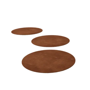 Corten steel stepping stone - Round - 50 cm