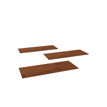 Corten steel stepping stone - Rectangle - 60 x 25 cm