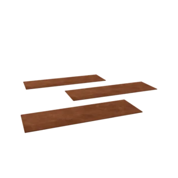 Corten steel stepping stone - Rectangle - 75 x 25 cm