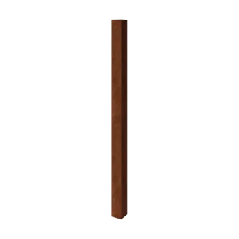 Corten steel garden post - 12 x 12 x 200 cm