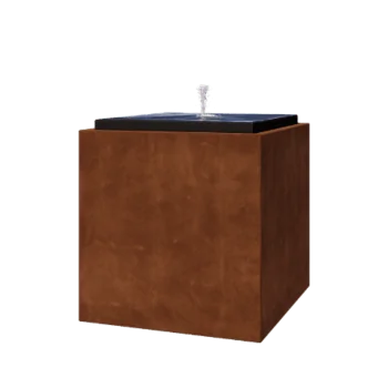 Corten steel Water table - Orin - 80 x 80 x 80 cm - Without LED lights
