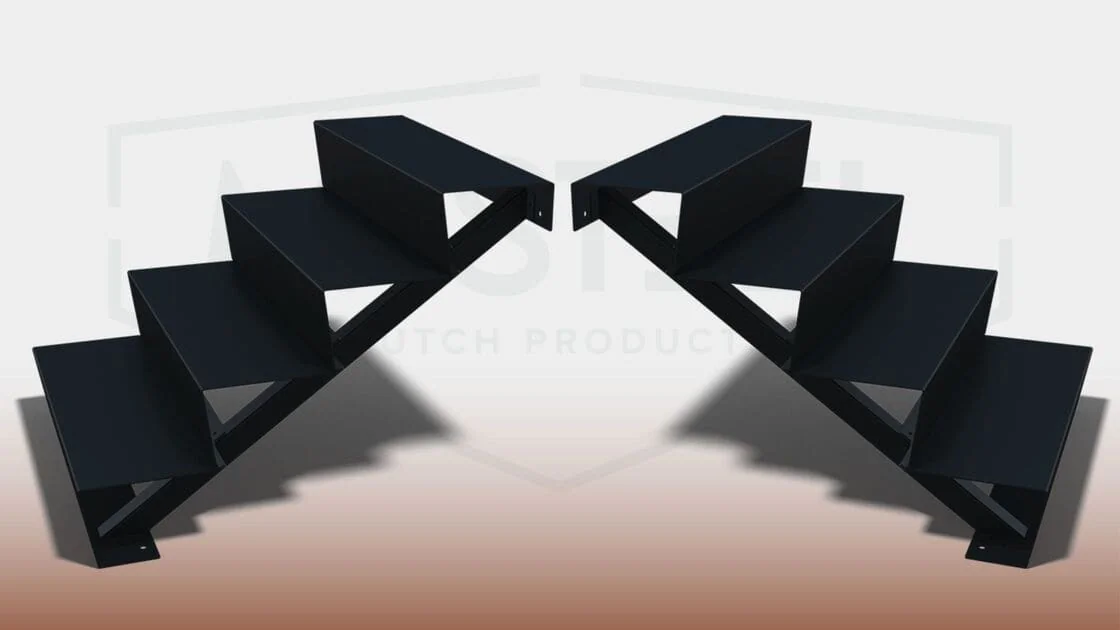 How do you install a steel garden staircase?